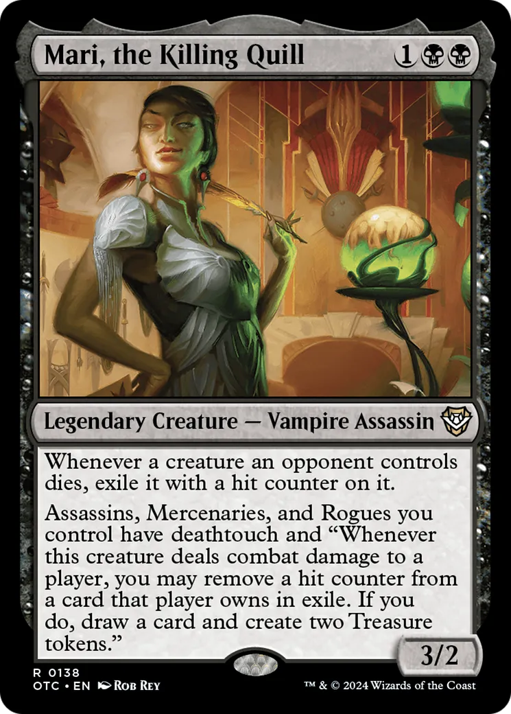Mari, the Killing Quill — Outlaws of Thunder Junction Commander — Magic: The Gathering