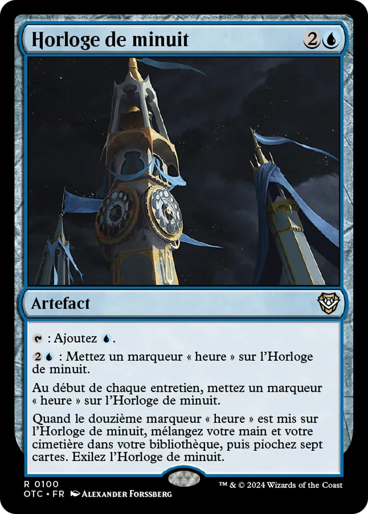 Horloge de minuit — Outlaws of Thunder Junction Commander — Magic: The Gathering
