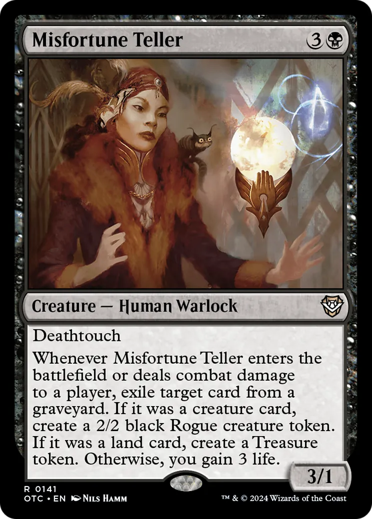 Diseuse de mauvaise aventure — Outlaws of Thunder Junction Commander — Magic: The Gathering