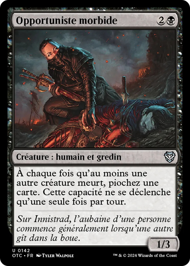 Opportuniste morbide — Outlaws of Thunder Junction Commander — Magic: The Gathering