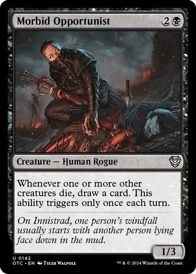 Morbid Opportunist — Outlaws of Thunder Junction Commander — Magic: The Gathering