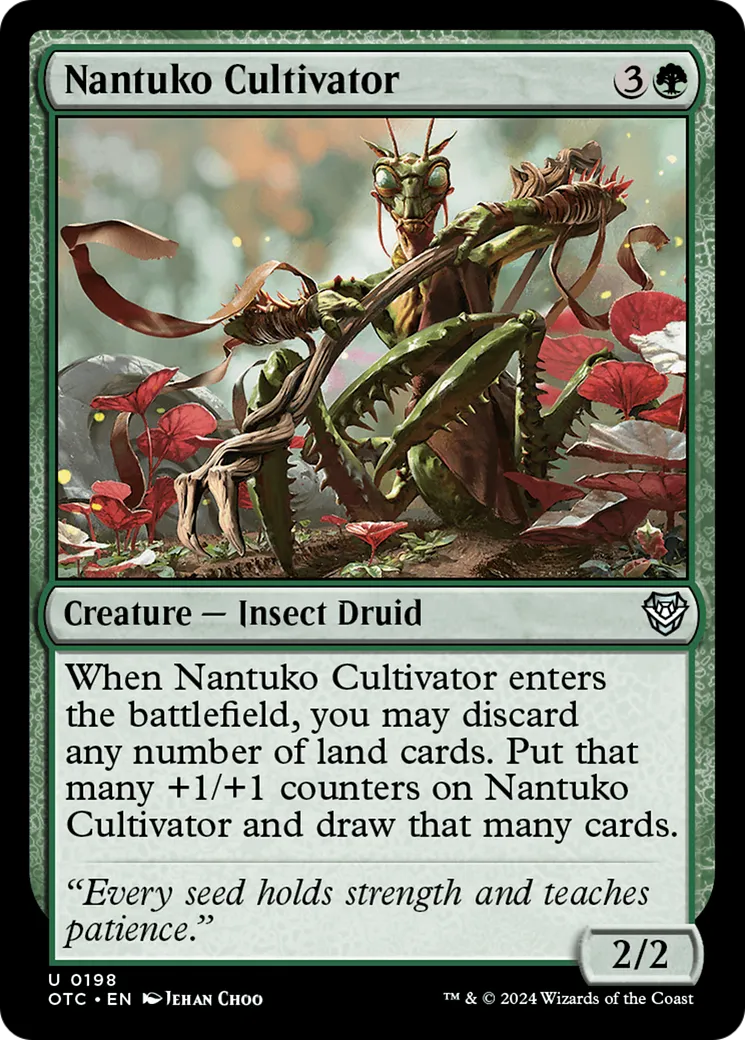 Nantuko Cultivator — Outlaws of Thunder Junction Commander — Magic: The Gathering