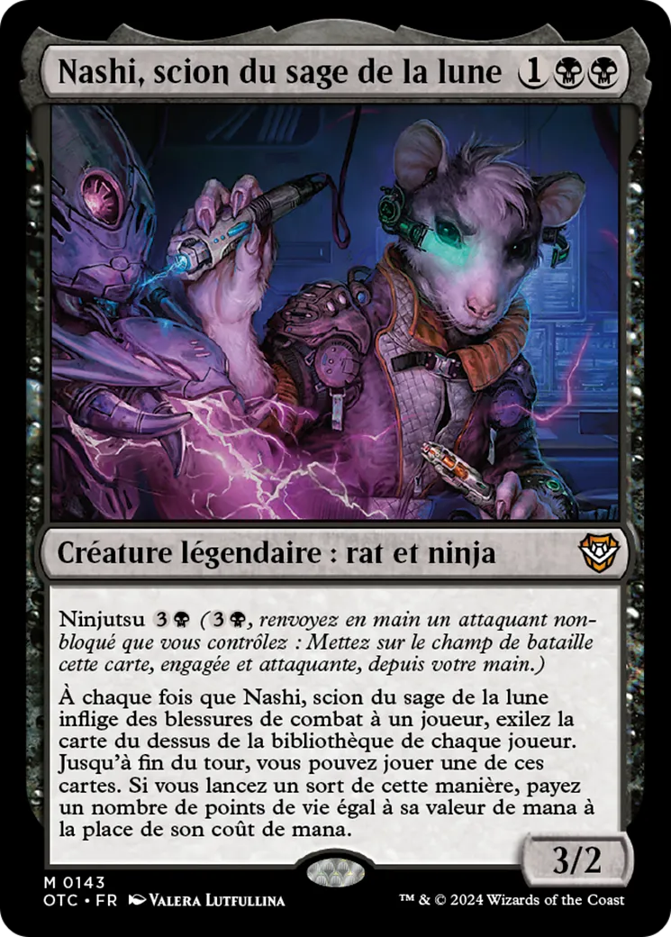Nashi, scion du sage de la lune — Outlaws of Thunder Junction Commander — Magic: The Gathering