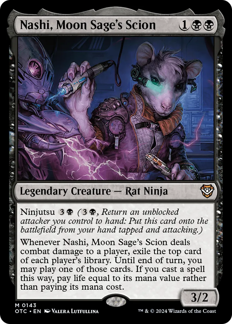Nashi, Moon Sage's Scion — Outlaws of Thunder Junction Commander — Magic: The Gathering