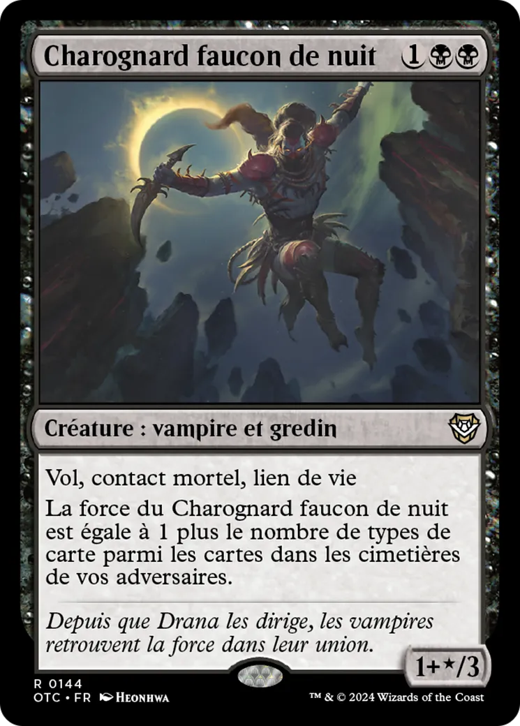 Charognard faucon de nuit — Outlaws of Thunder Junction Commander — Magic: The Gathering