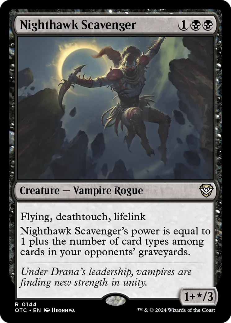 Nighthawk Scavenger — Outlaws of Thunder Junction Commander — Magic: The Gathering