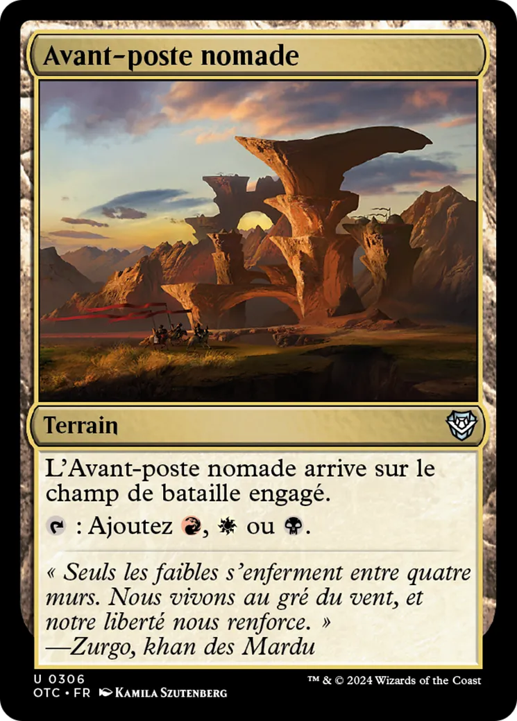Avant-poste nomade — Outlaws of Thunder Junction Commander — Magic: The Gathering