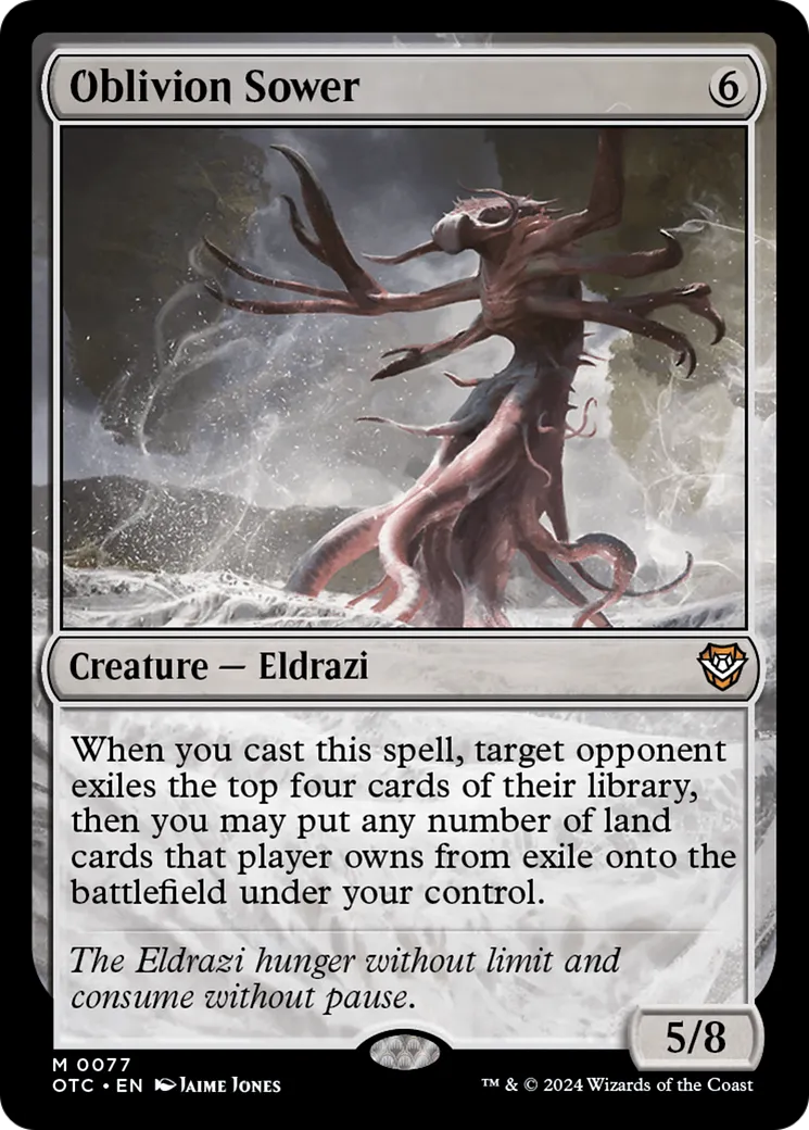 Oblivion Sower — Outlaws of Thunder Junction Commander — Magic: The Gathering