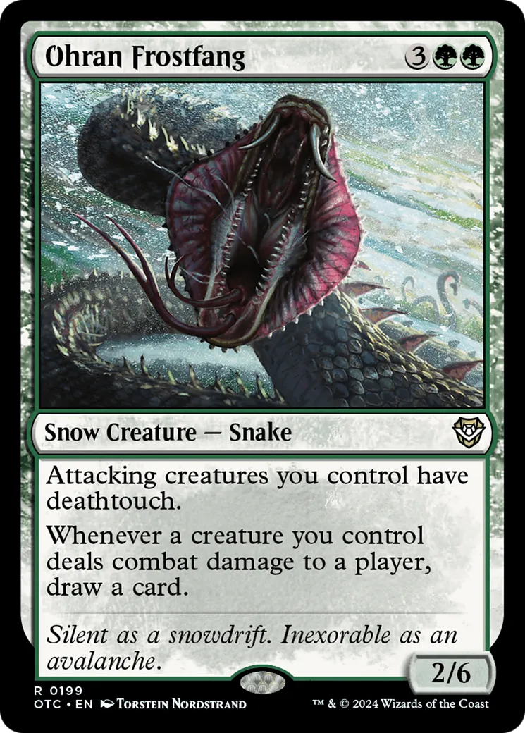 Ohran Frostfang — Outlaws of Thunder Junction Commander — Magic: The Gathering
