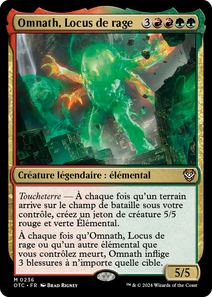 Omnath, Locus de rage — Outlaws of Thunder Junction Commander — Magic: The Gathering