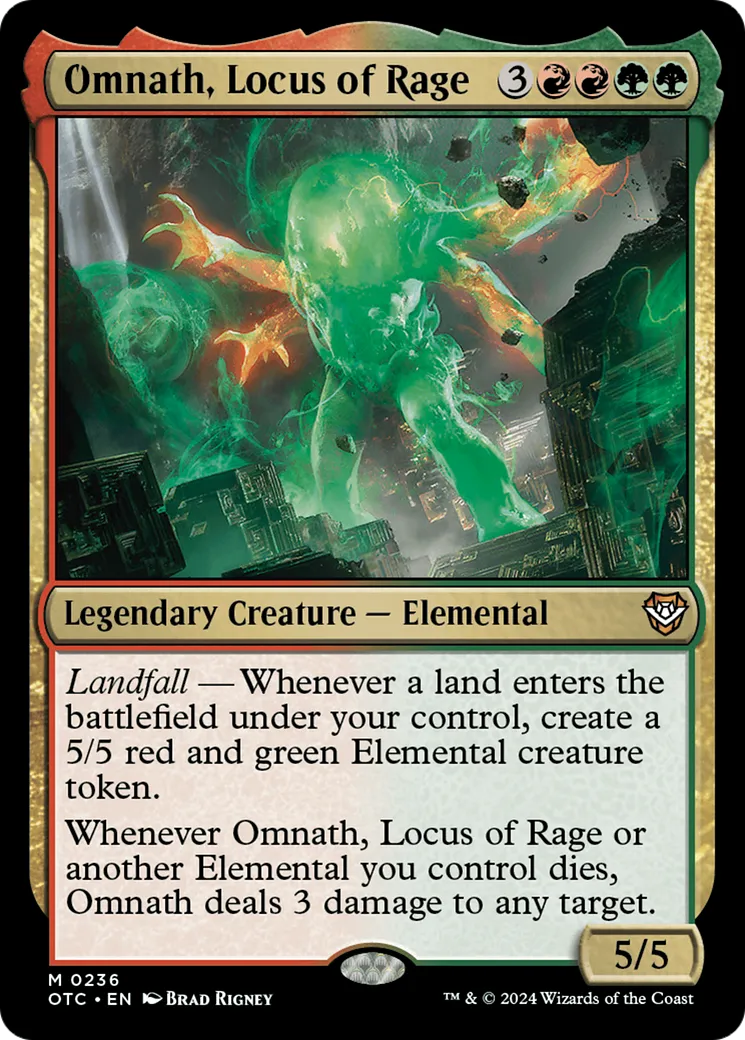 Omnath, Locus of Rage — Outlaws of Thunder Junction Commander — Magic: The Gathering