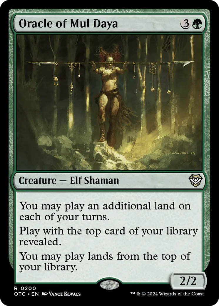 Oracle of Mul Daya — Outlaws of Thunder Junction Commander — Magic: The Gathering