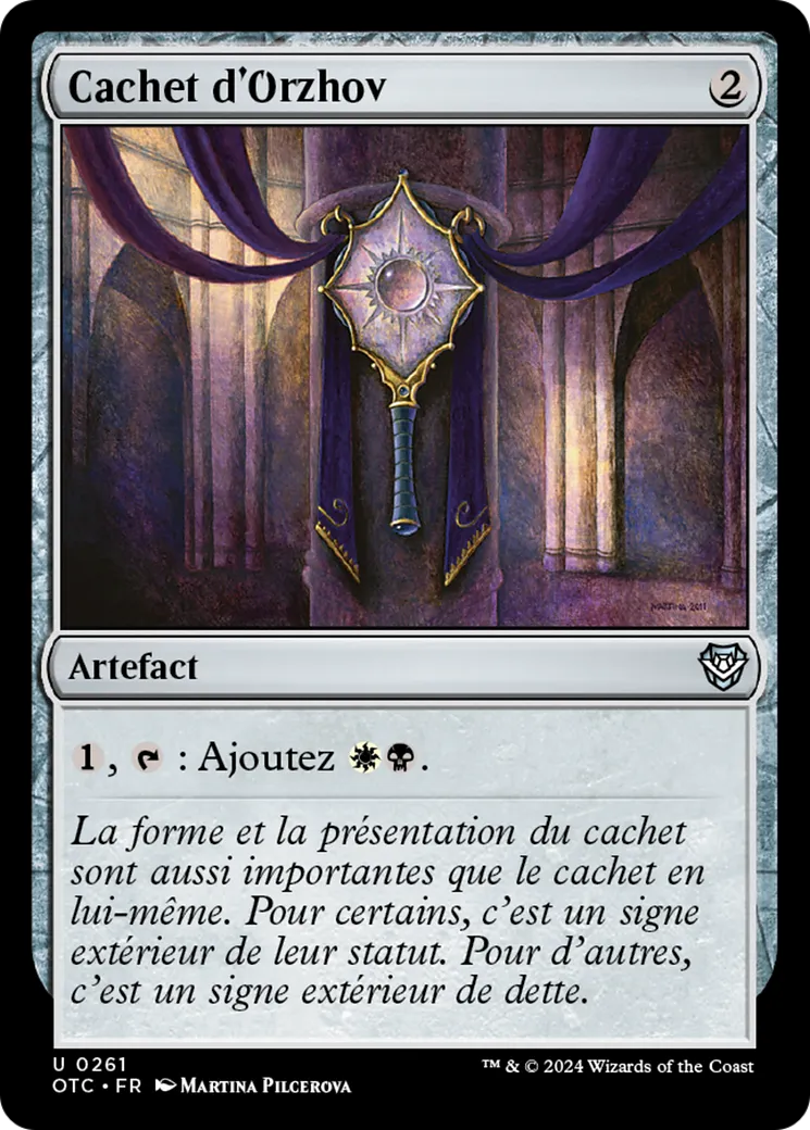 Cachet d'Orzhov — Outlaws of Thunder Junction Commander — Magic: The Gathering