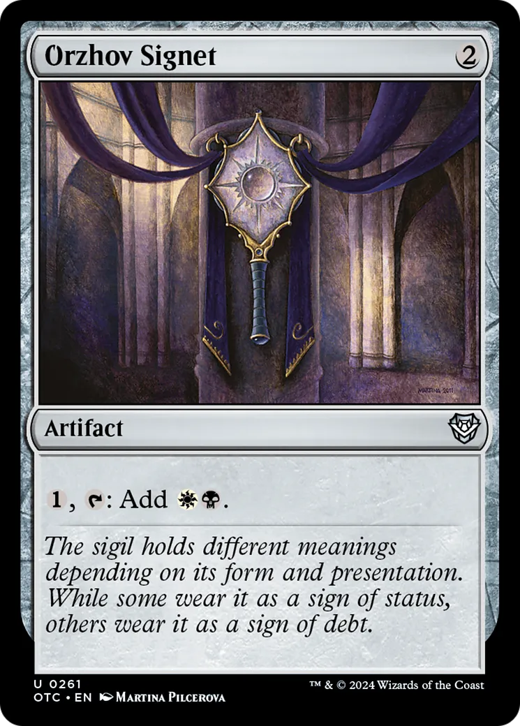 Orzhov Signet — Outlaws of Thunder Junction Commander — Magic: The Gathering