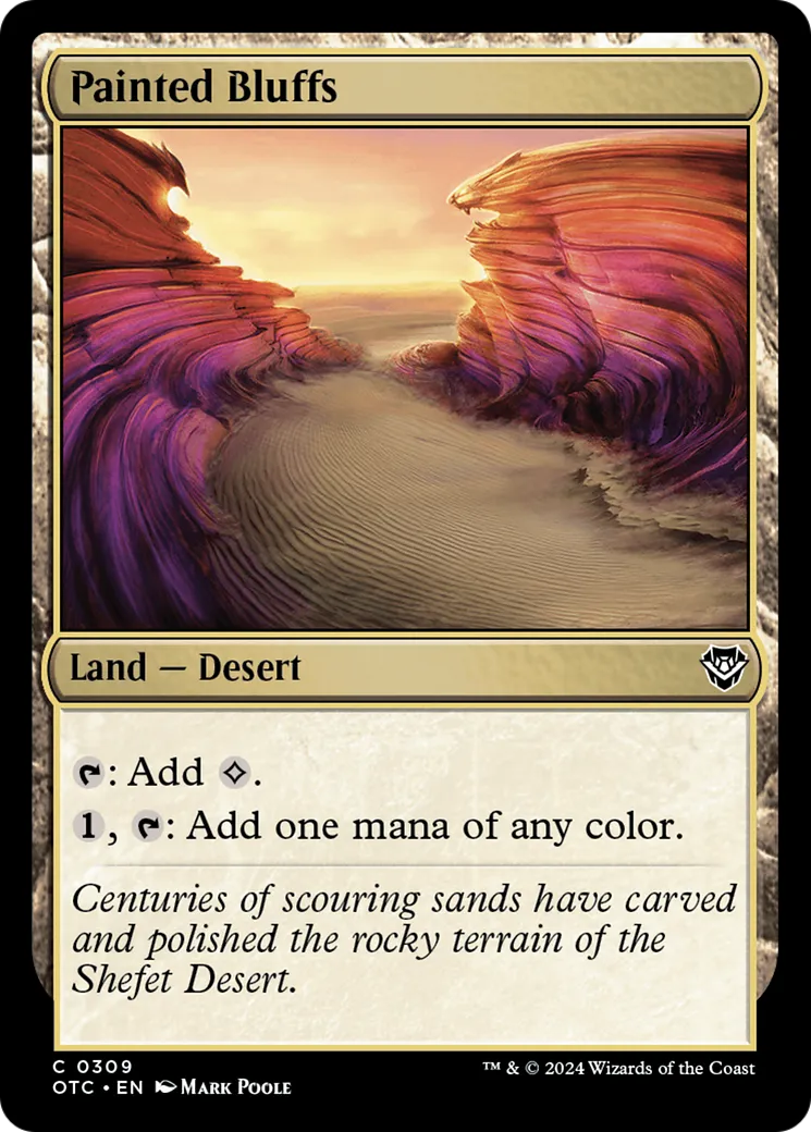 Painted Bluffs — Outlaws of Thunder Junction Commander — Magic: The Gathering