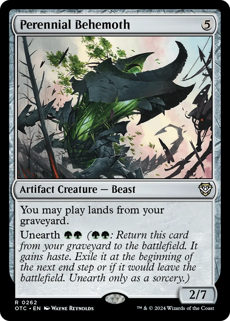 Perennial Behemoth — Outlaws of Thunder Junction Commander — Magic: The Gathering