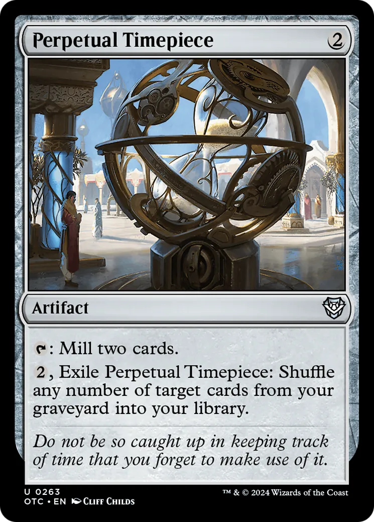 Perpetual Timepiece — Outlaws of Thunder Junction Commander — Magic: The Gathering