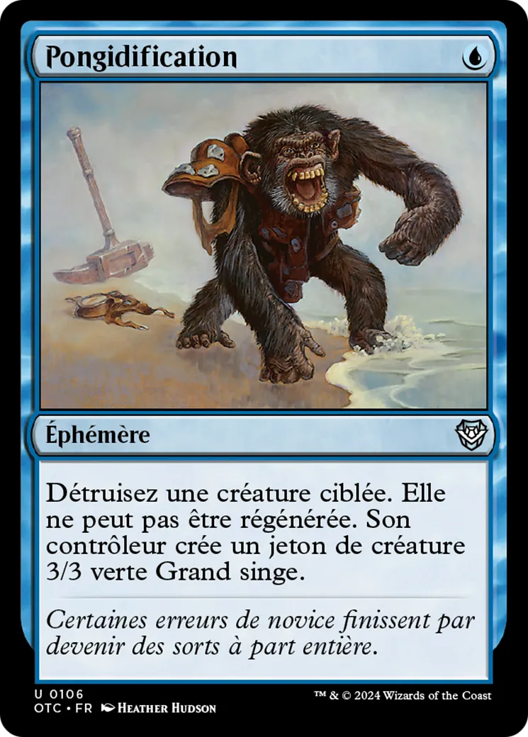 Pongidification — Outlaws of Thunder Junction Commander — Magic: The Gathering