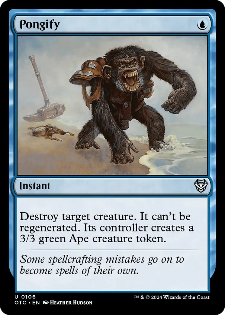 Pongify — Outlaws of Thunder Junction Commander — Magic: The Gathering