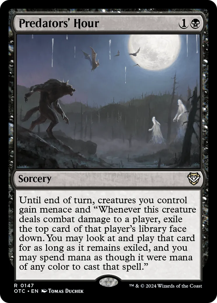 Predators' Hour — Outlaws of Thunder Junction Commander — Magic: The Gathering