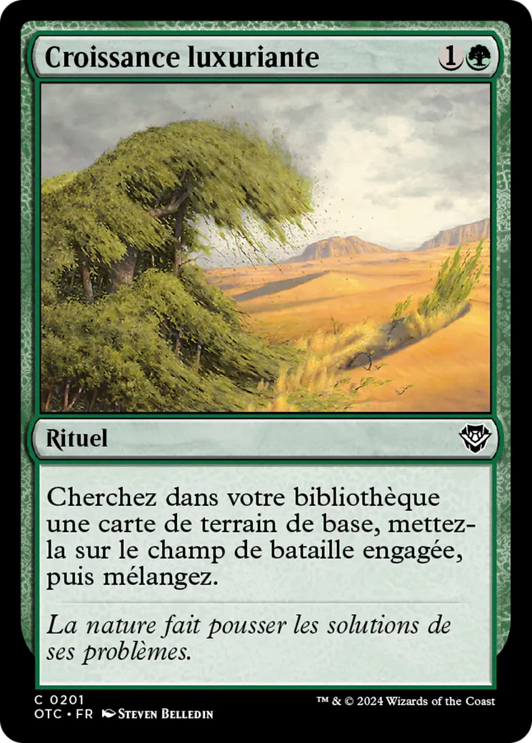 Croissance luxuriante — Outlaws of Thunder Junction Commander — Magic: The Gathering