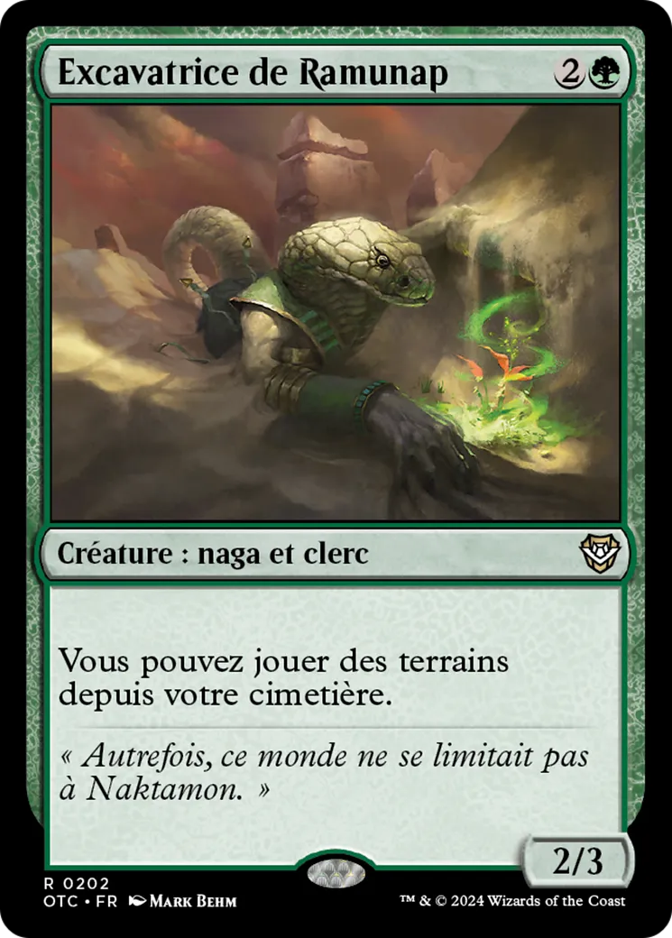Excavatrice de Ramunap — Outlaws of Thunder Junction Commander — Magic: The Gathering