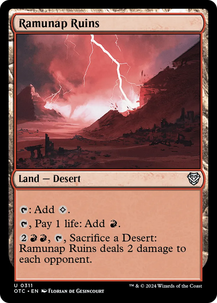 Ramunap Ruins — Outlaws of Thunder Junction Commander — Magic: The Gathering