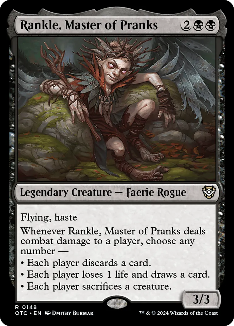 Rankle, Master of Pranks — Outlaws of Thunder Junction Commander — Magic: The Gathering
