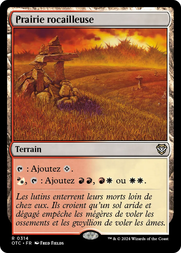 Prairie rocailleuse — Outlaws of Thunder Junction Commander — Magic: The Gathering