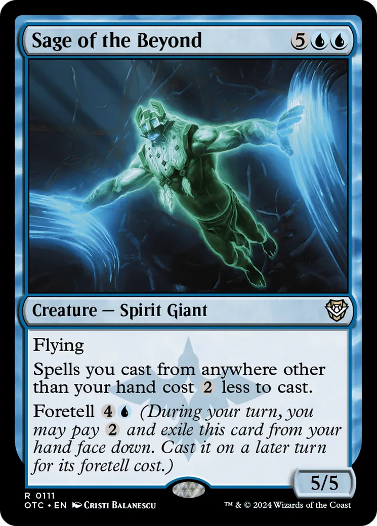 Sage of the Beyond — Outlaws of Thunder Junction Commander — Magic: The Gathering