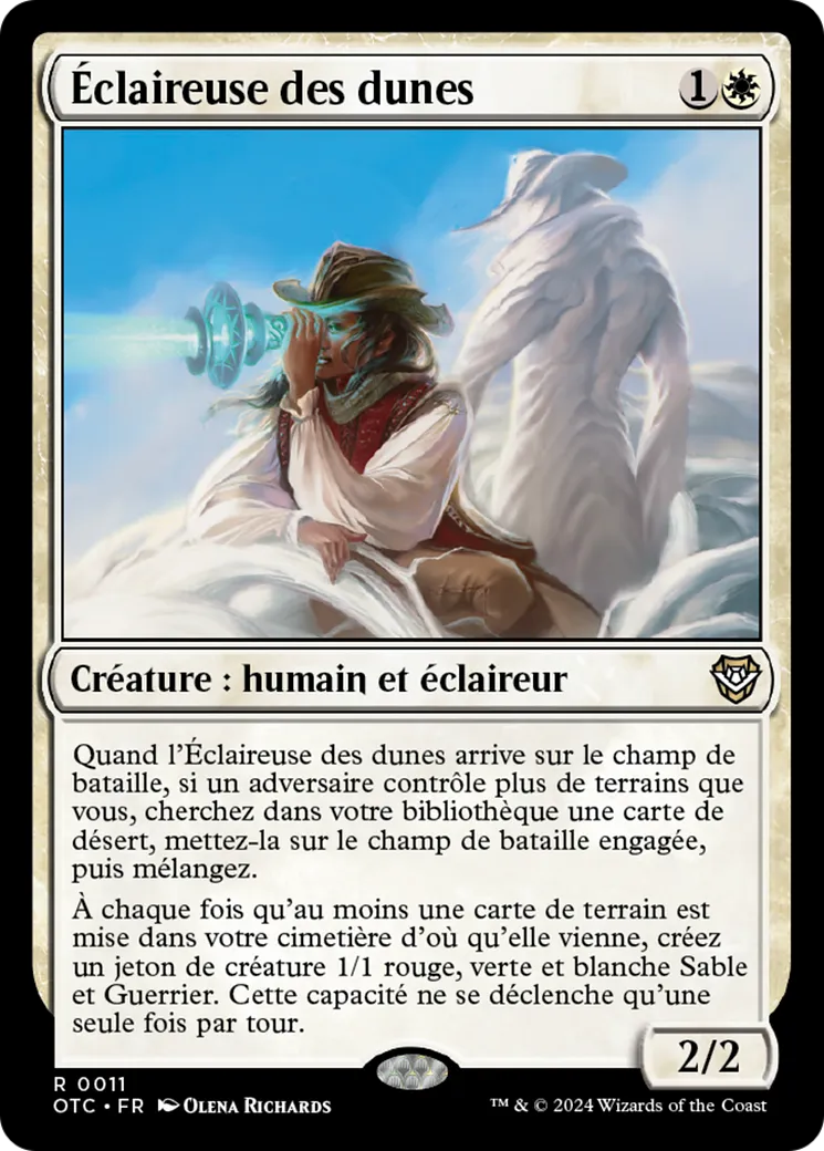 Éclaireuse des dunes — Outlaws of Thunder Junction Commander — Magic: The Gathering