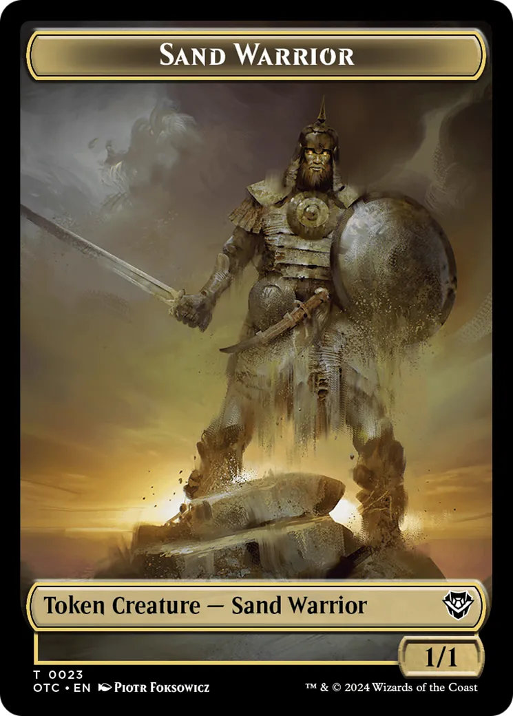 Sand Warrior — Outlaws of Thunder Junction Commander — Magic: The Gathering