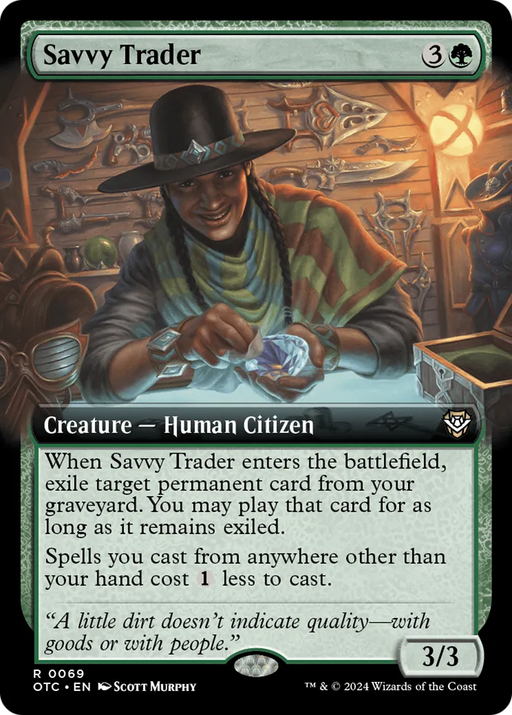 Savvy Trader — Outlaws of Thunder Junction Commander — Magic: The Gathering