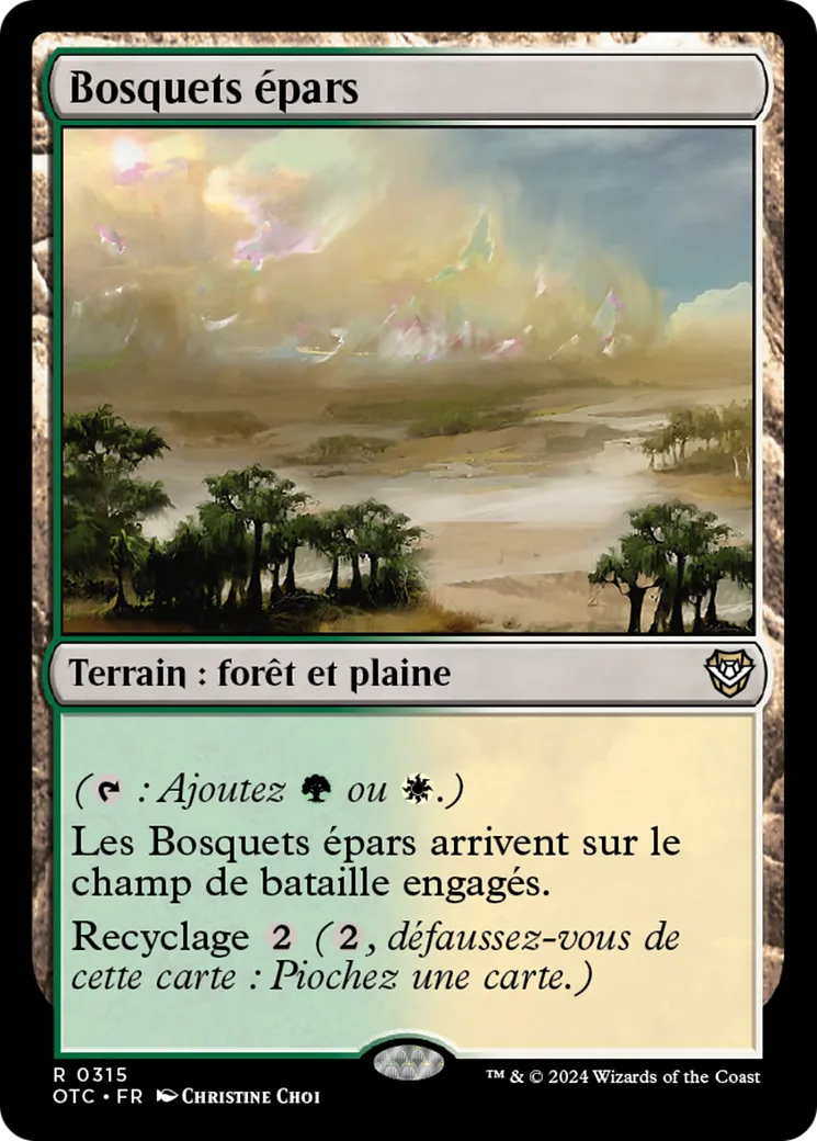 Bosquets épars — Outlaws of Thunder Junction Commander — Magic: The Gathering