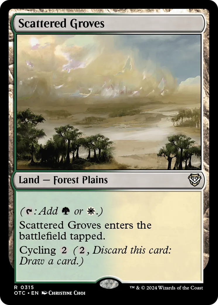 Scattered Groves — Outlaws of Thunder Junction Commander — Magic: The Gathering