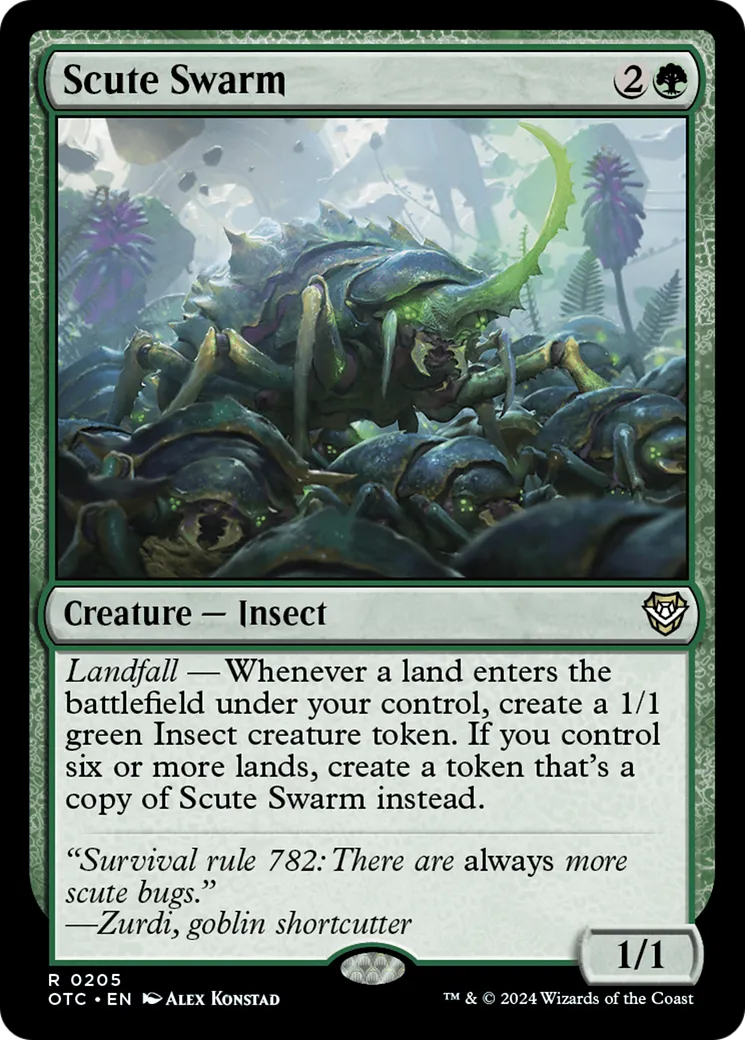 Scute Swarm — Outlaws of Thunder Junction Commander — Magic: The Gathering
