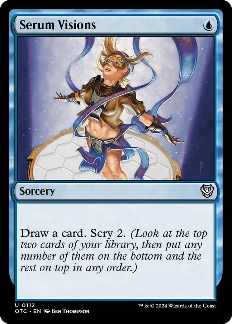 Serum Visions — Outlaws of Thunder Junction Commander — Magic: The Gathering