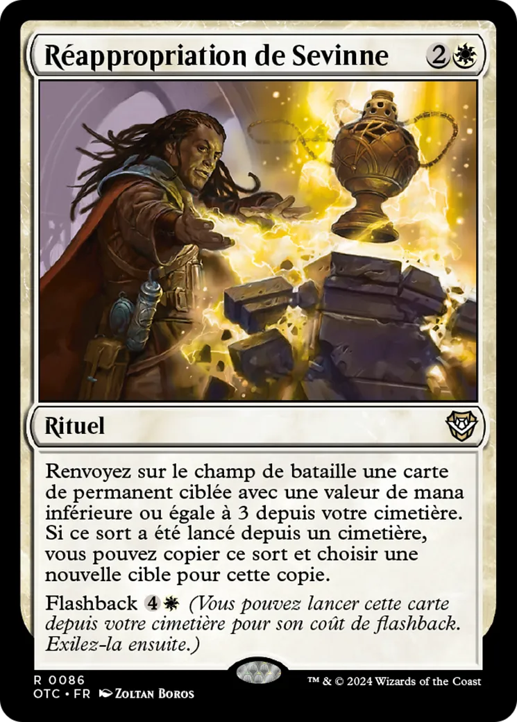 Réappropriation de Sevinne — Outlaws of Thunder Junction Commander — Magic: The Gathering