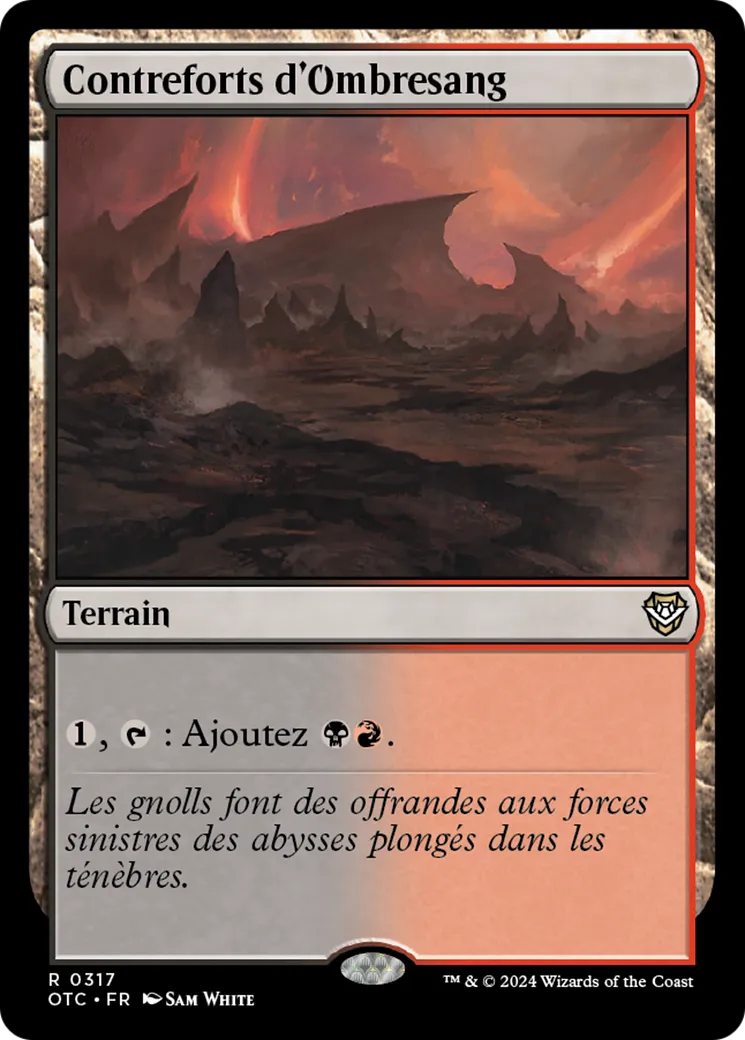 Contreforts d'Ombresang — Outlaws of Thunder Junction Commander — Magic: The Gathering