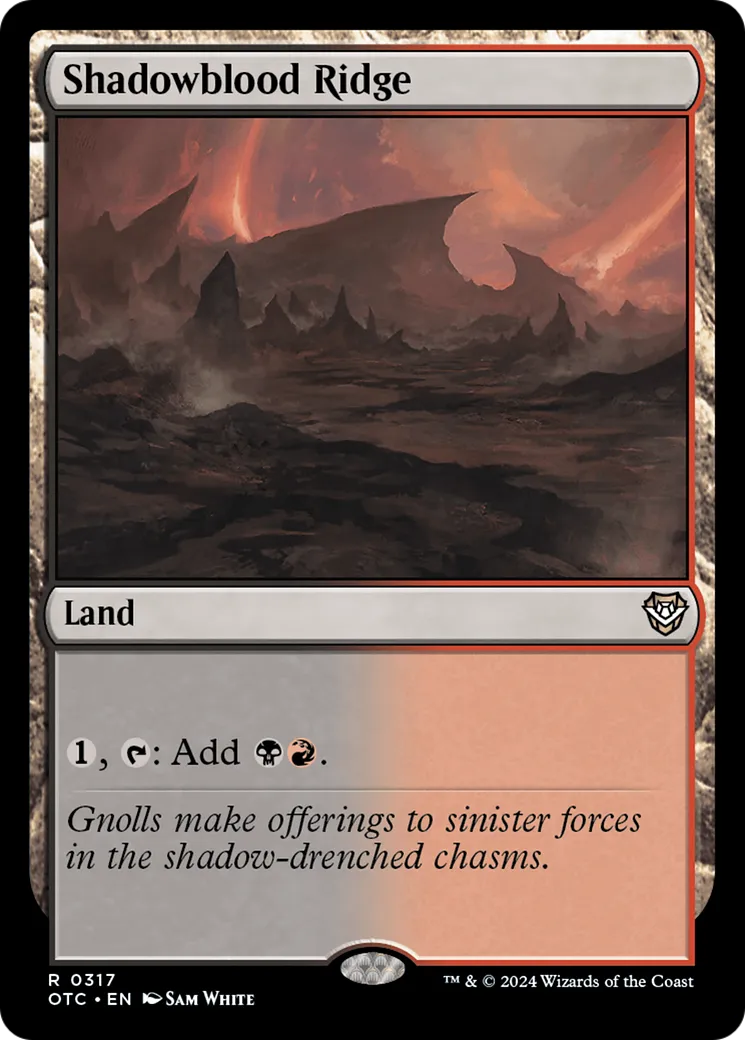 Shadowblood Ridge — Outlaws of Thunder Junction Commander — Magic: The Gathering
