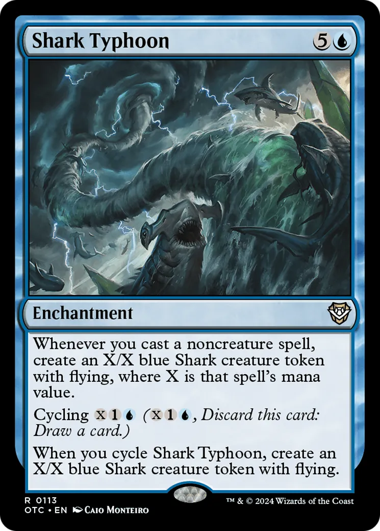 Shark Typhoon — Outlaws of Thunder Junction Commander — Magic: The Gathering
