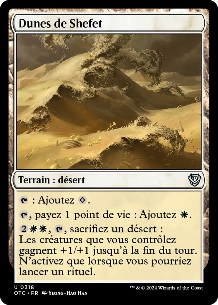 Dunes de Shefet — Outlaws of Thunder Junction Commander — Magic: The Gathering