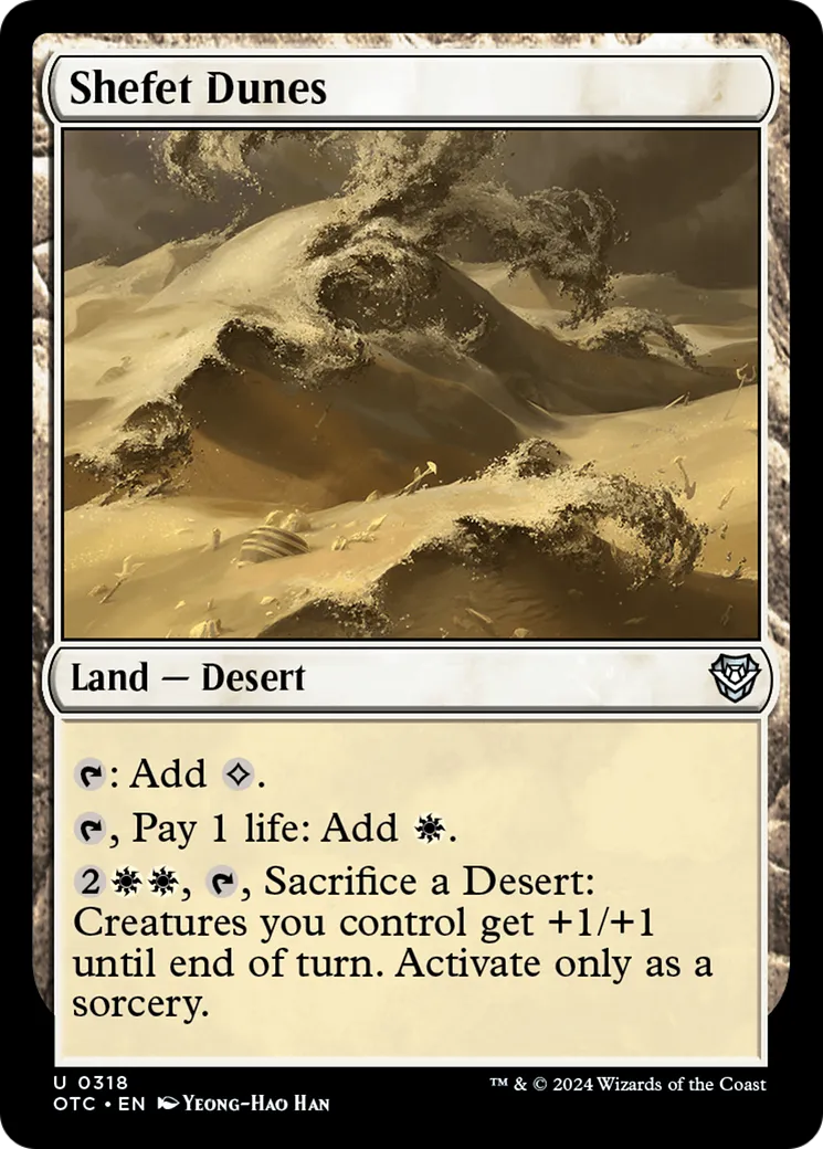 Shefet Dunes — Outlaws of Thunder Junction Commander — Magic: The Gathering
