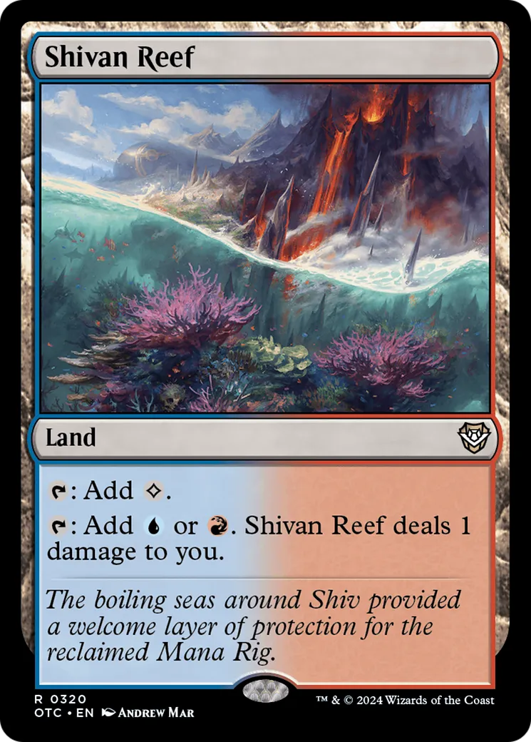 Shivan Reef — Outlaws of Thunder Junction Commander — Magic: The Gathering
