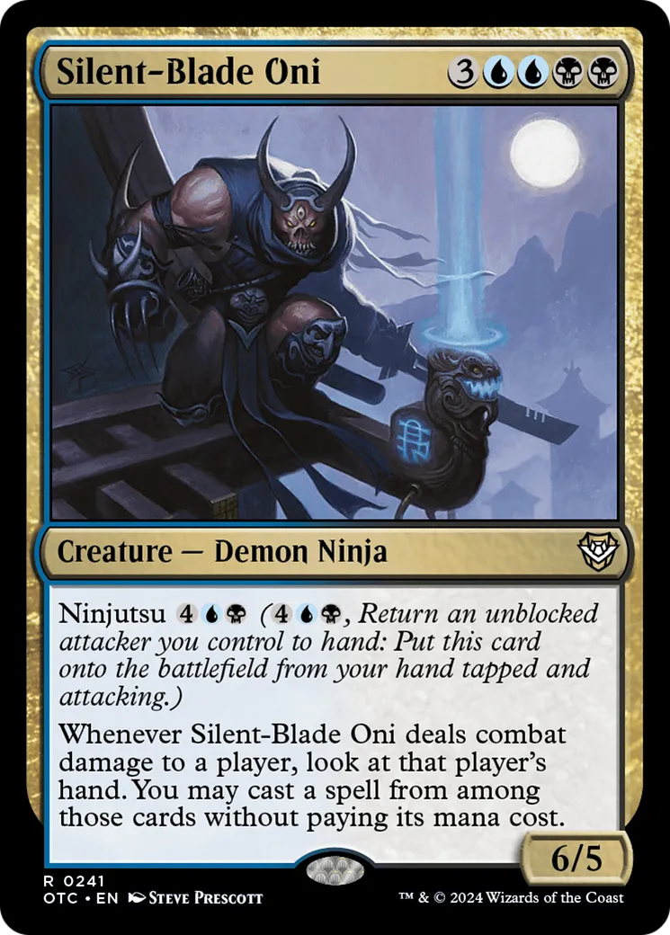 Silent-Blade Oni — Outlaws of Thunder Junction Commander — Magic: The Gathering