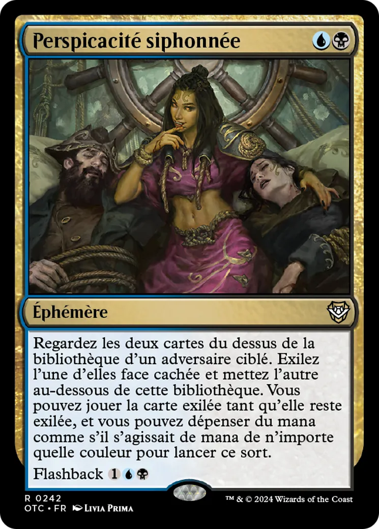 Perspicacité siphonnée — Outlaws of Thunder Junction Commander — Magic: The Gathering