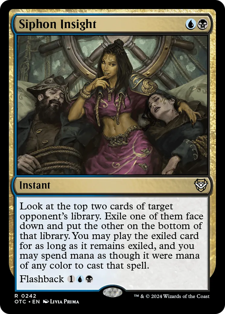 Siphon Insight — Outlaws of Thunder Junction Commander — Magic: The Gathering