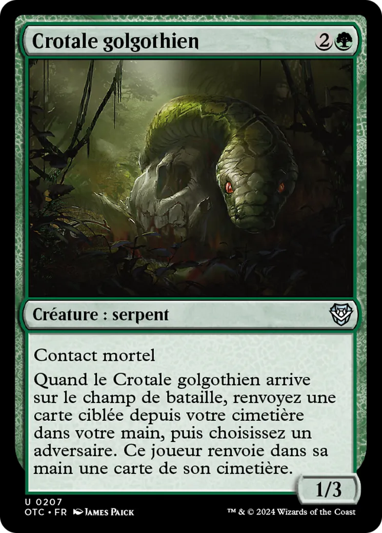 Crotale golgothien — Outlaws of Thunder Junction Commander — Magic: The Gathering