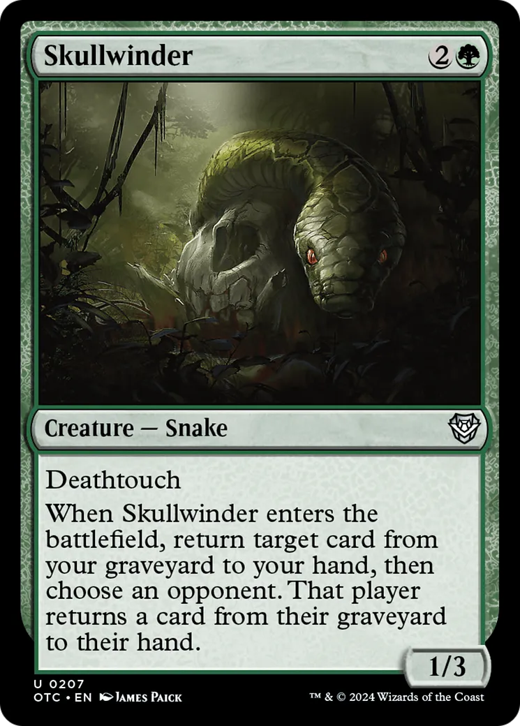 Skullwinder — Outlaws of Thunder Junction Commander — Magic: The Gathering