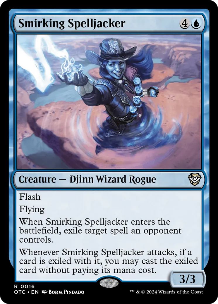 Smirking Spelljacker — Outlaws of Thunder Junction Commander — Magic: The Gathering